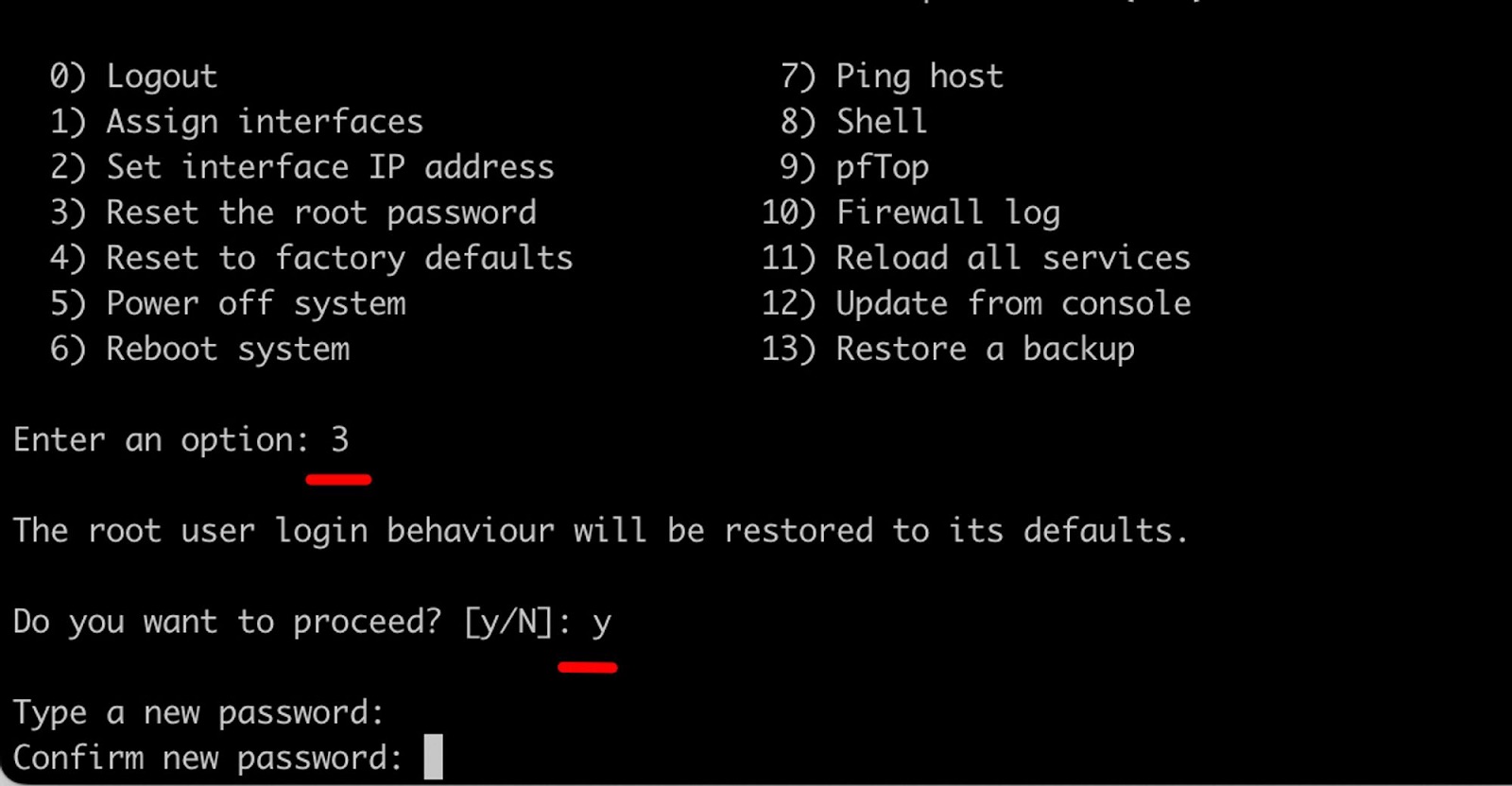 Управление и настройка ВМ на базе OPNsense